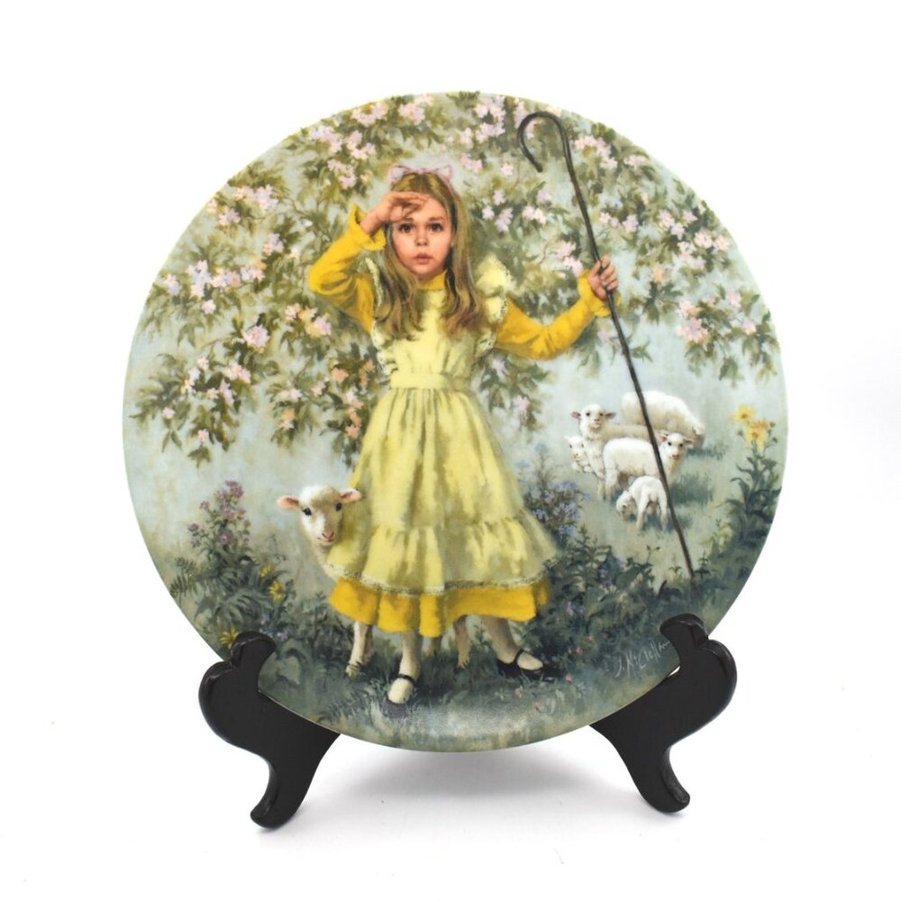 1983 "Little Bo Peep" Collectors Plate, Ltd Edition signed by John McClelland